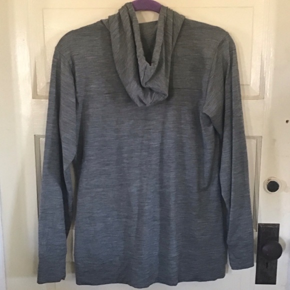Woolx Ryann Merino Hoodie Small Gray - Picture 2 of 5